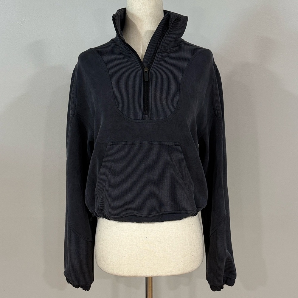 Lululemon Brushed Softstreme Ribbed Half Zip - Picture 9 of 13